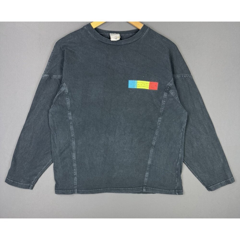 Vintage 90's Ocean Pacific Surf Beach Wear Black Long Sleeve Shirt Large Women